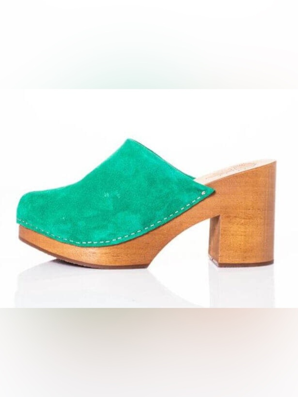 Charlotte Stone Suede clogs sz 7
